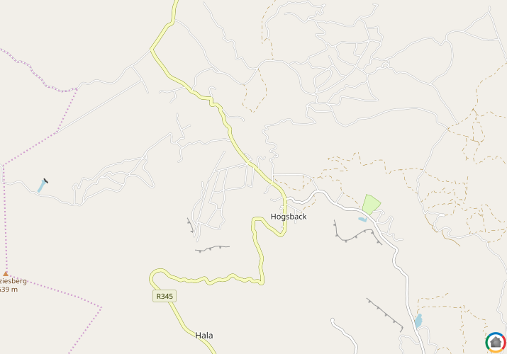 Map location of Hogsback